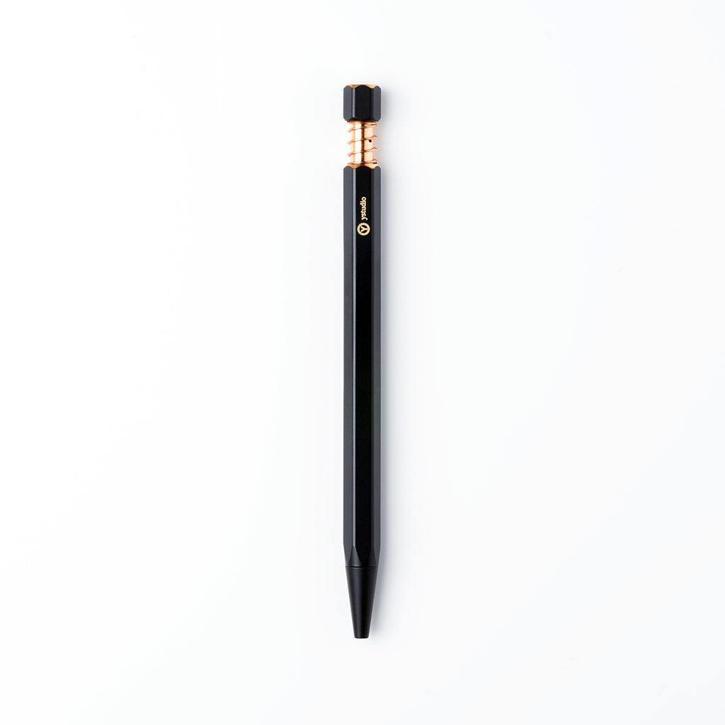ystudio Brass Ballpoint Pen - Black, ystudio, designer's stationery, home office