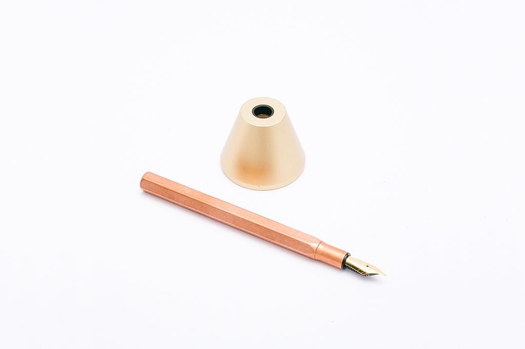 ystudio Copper Fountain Pen with Pen Stand, ystudio, designer's stationery, home office