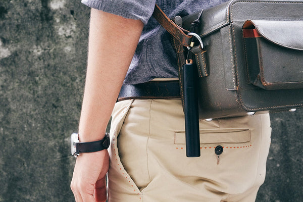 Mosiężne pióro wieczne przenośne - czarne, ystudio, design artykuły biurowe, domowe biuro