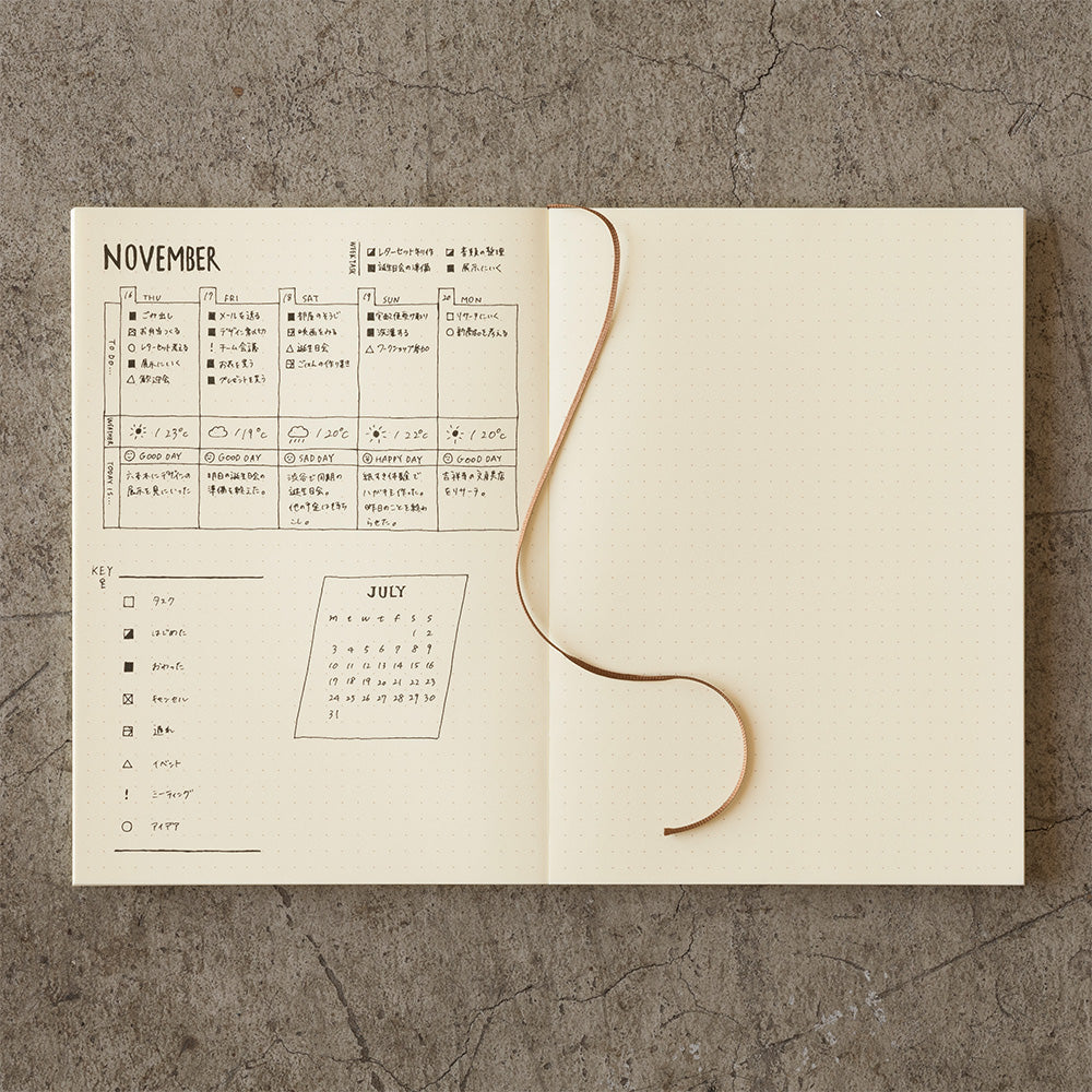 MIDORI MD PAPER Notebook A5, Midori, MD Paper, stationery, home office