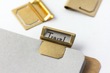 Midori TRC Brass Clips, Traveler's Company, home office, stationery