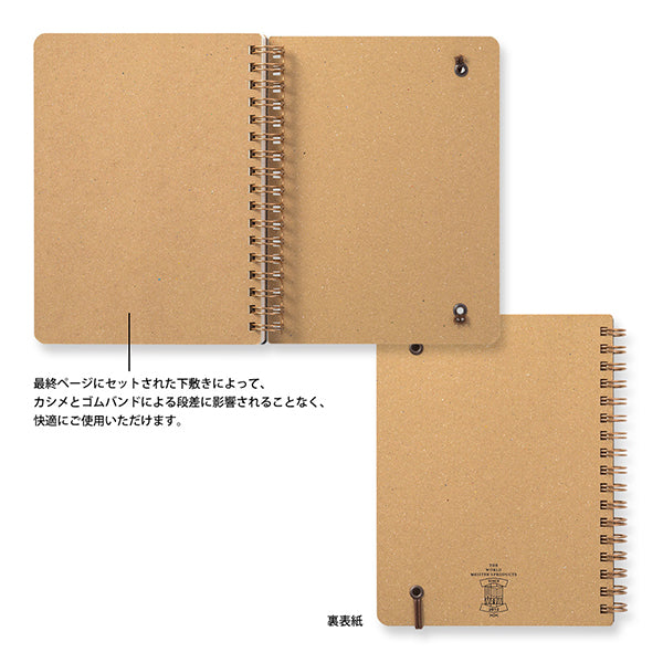 Midori Spiral Ring Notebook – B6, Midori, MD Paper, home office, stationery design