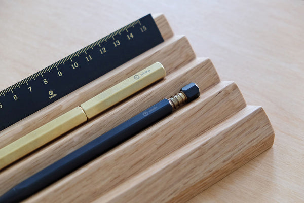Oak Wood Pen Tray, Papierniczeni, home office, stationery