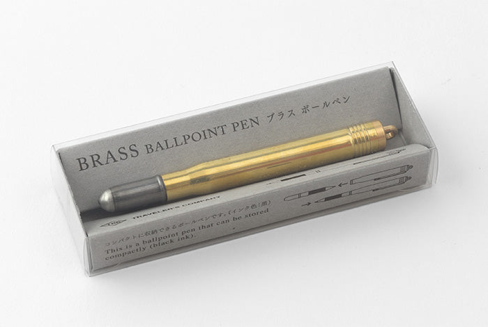 Midori TRC Brass Ballpoint Pen, Traveler's Company, designer's stationer,y, home office