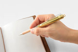 Midori TRC Brass Ballpoint Pen, Traveler's Company, designer's stationer,y, home office