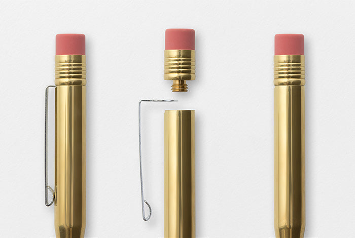 Midori TRC Brass Pencil, Traveler's Company, designer's stationery, home office
