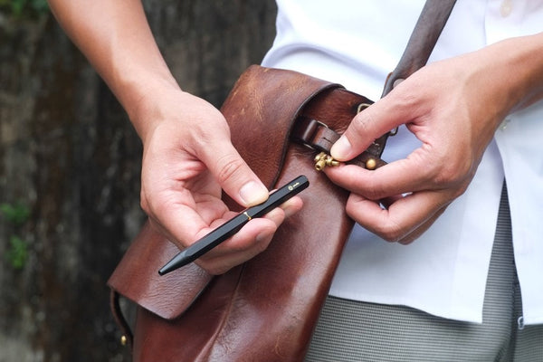 ystudio Brass Resin Ballpoint Pen, ystudio, designer's stationery, home office