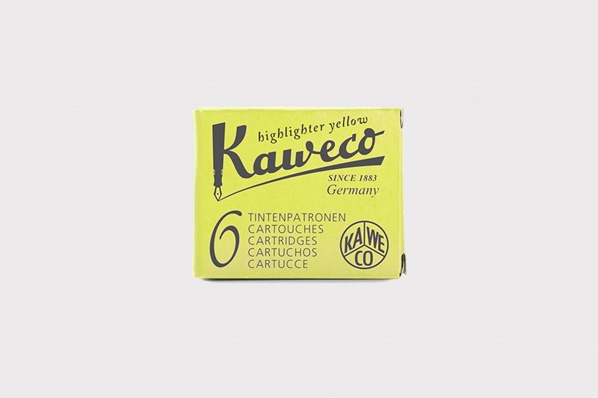 Kaweco Ink Cartridges, highlighter yellow, Kaweco, Designer’s stationery, home office
