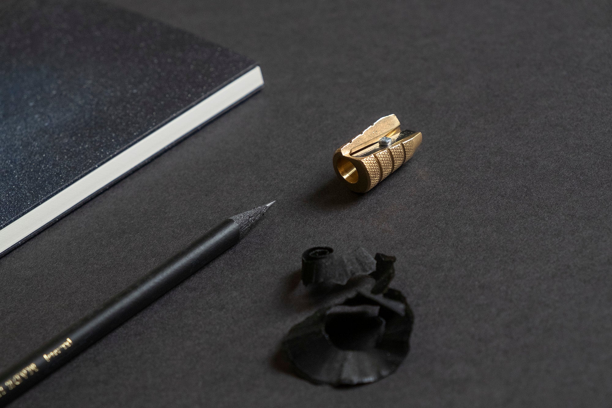 M+R Brass Pencil Sharpener, Möbius + Ruppert, home office