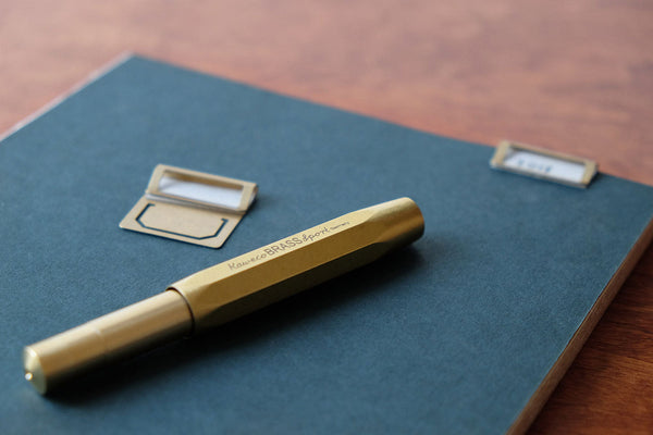 Kaweco BRASS Sport Fountain Pen, Kaweco, designer's stationery, home office