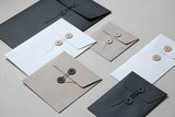 ECO ENVELOPES WITH BUTTONS C5, Papierniczeni, home office, stationery design