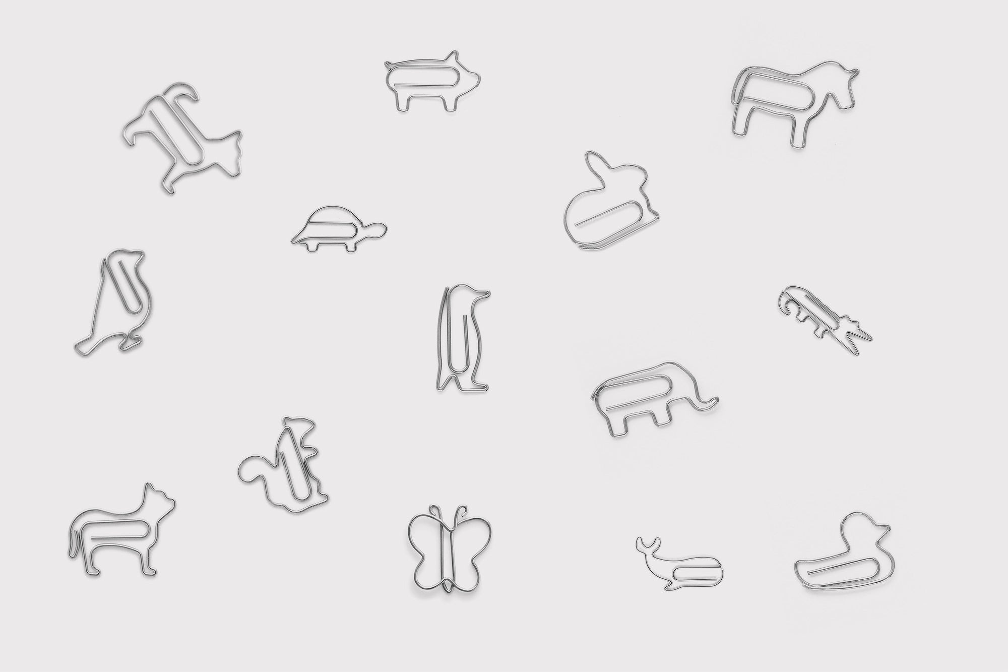 Animal-Shaped Paperclips, Midori, home office, stationery design