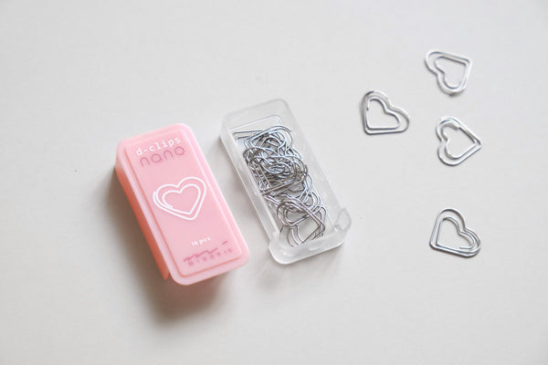 Midori D-Clips Nano Paperclips, Midori, home office, stationery