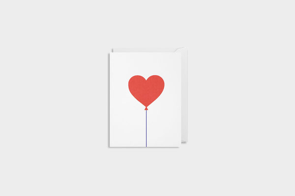 greeting card, decorative card, heart balloon, decorative card, stationery store, designer office supplies