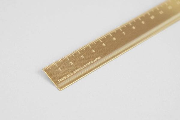 Midori TRC Brass Ruler, Traveler's Company, home office, stationery