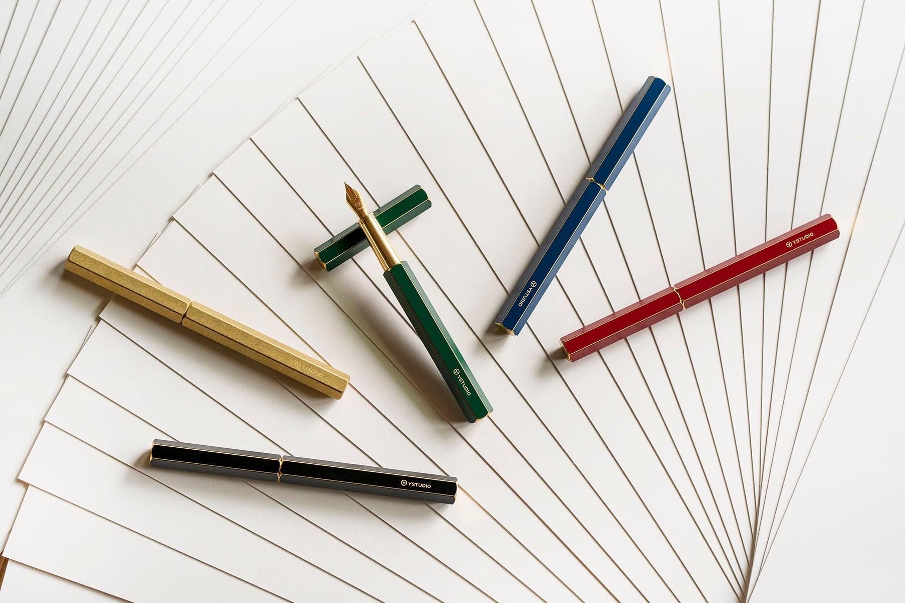 Classic Revolve Fountain Pen, ystudio, stationery design, home office