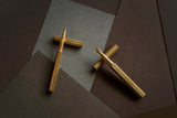 Classic Revolve Fountain Pen – Brass, ystudio, stationery design, home office