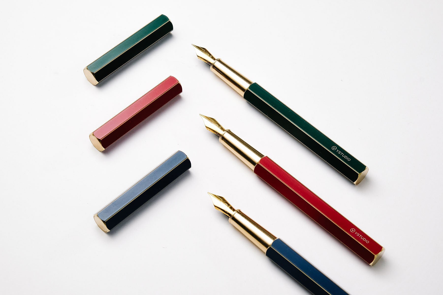 Classic Revolve Fountain Pen, ystudio, stationery design, home office