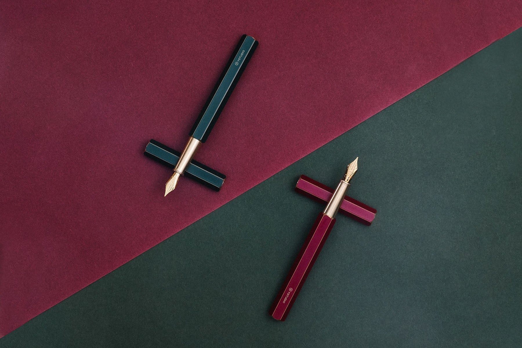 Classic Revolve Fountain Pen, ystudio, stationery design, home office