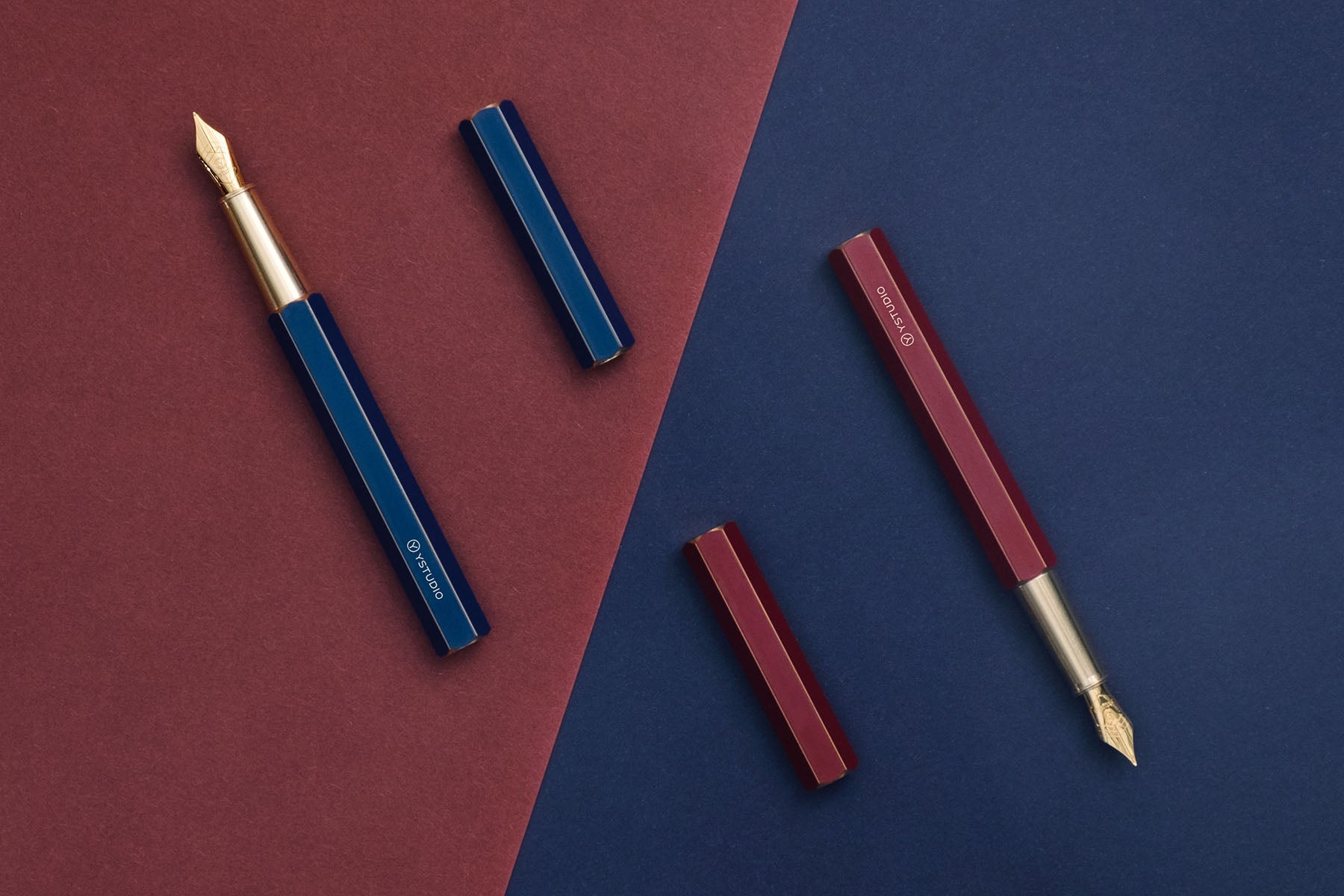 Classic Revolve Fountain Pen, ystudio, stationery design, home office