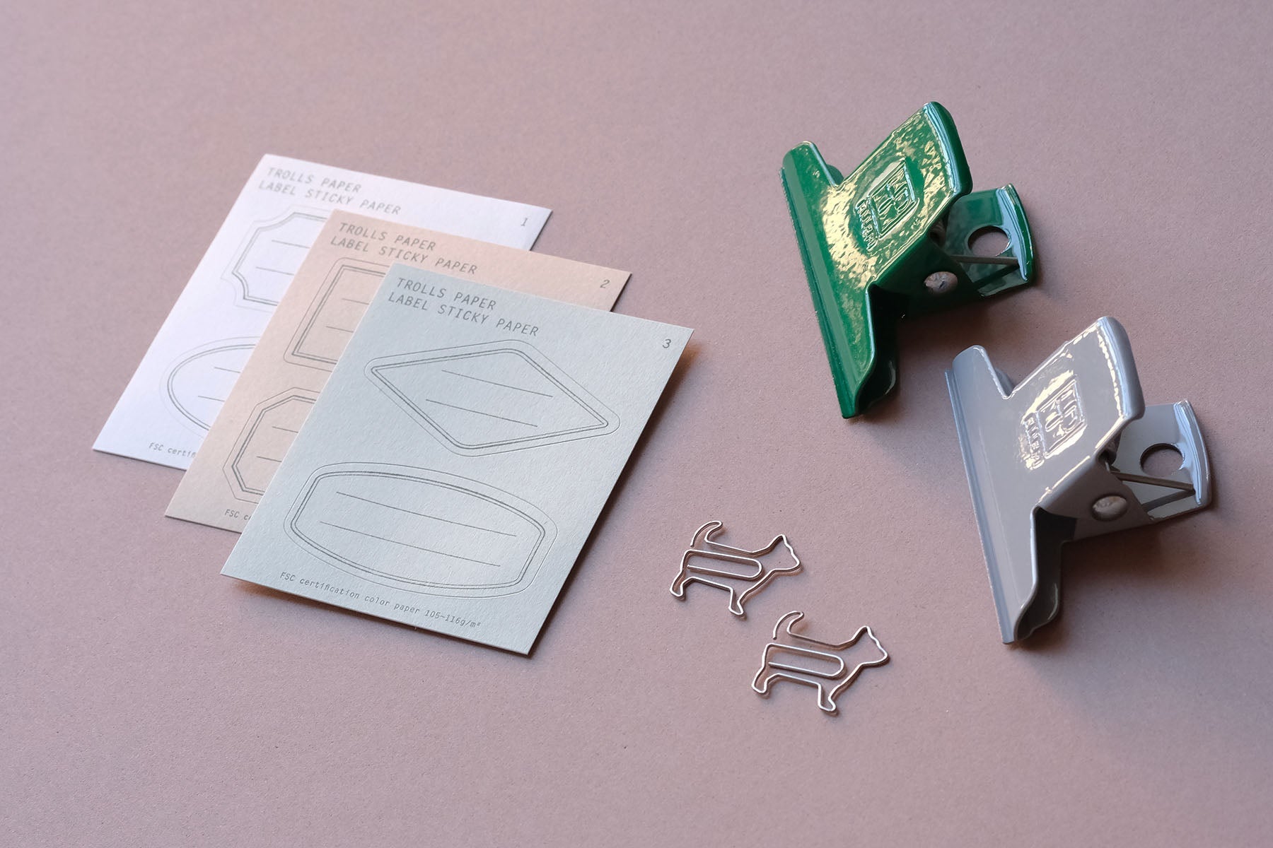 Animal-Shaped Paperclips, Midori, home office, stationery design