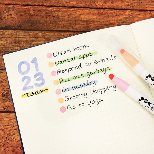 Set of 6 Kuretake Clean Color Dot – Mild Color, Kuretake, stationery design