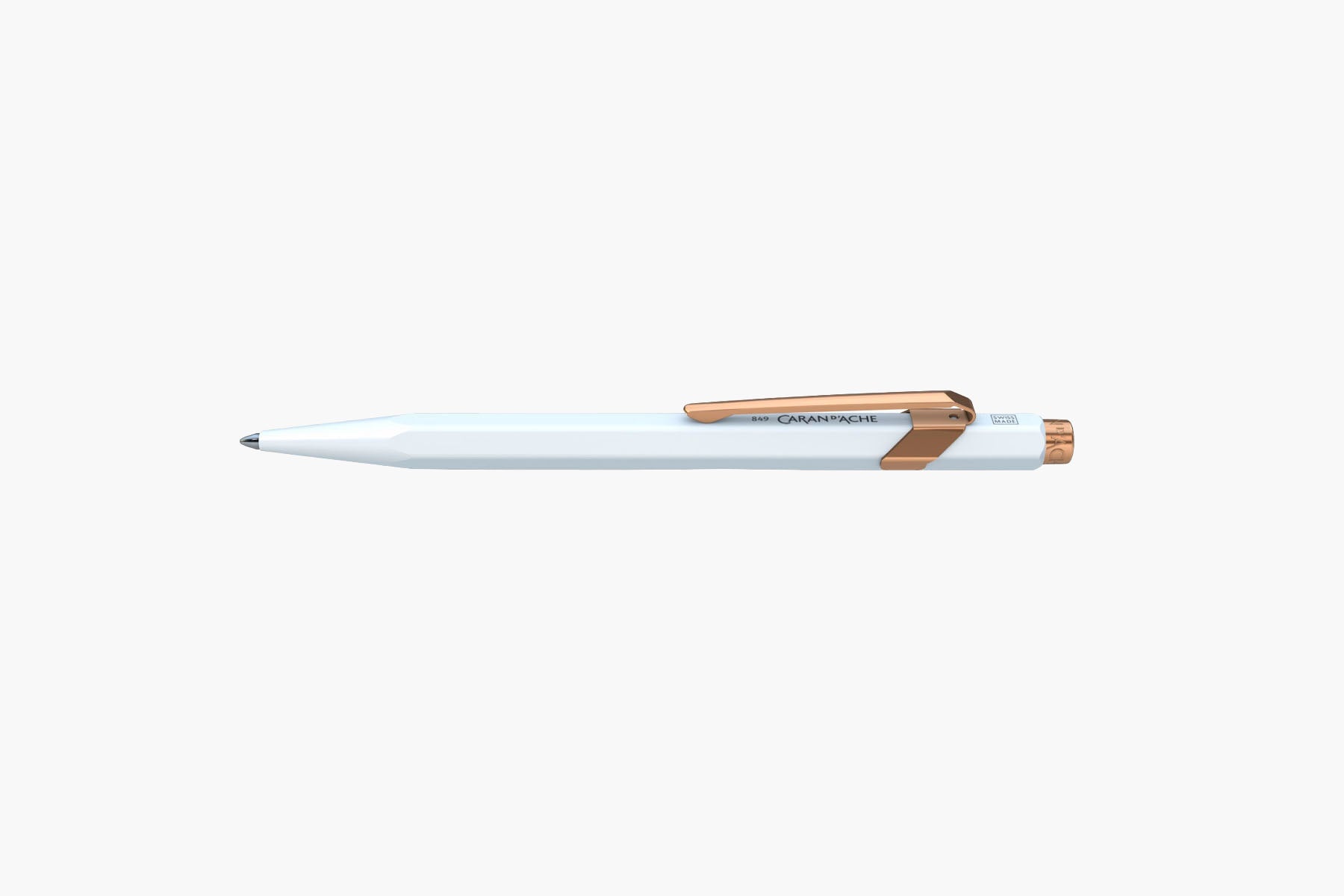 Caran d'Ache 849 GT Aluminium Ballpoint Pen – White – PAPIERNICZENI