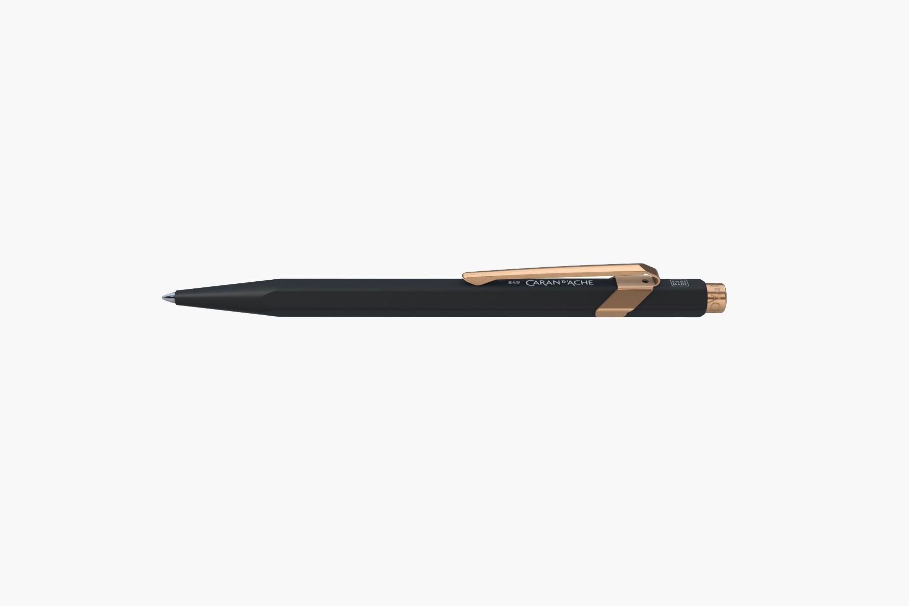 Caran d’Ache 849 GT Aluminium Ballpoint Pen – Black, Caran d'Ache, stationery design