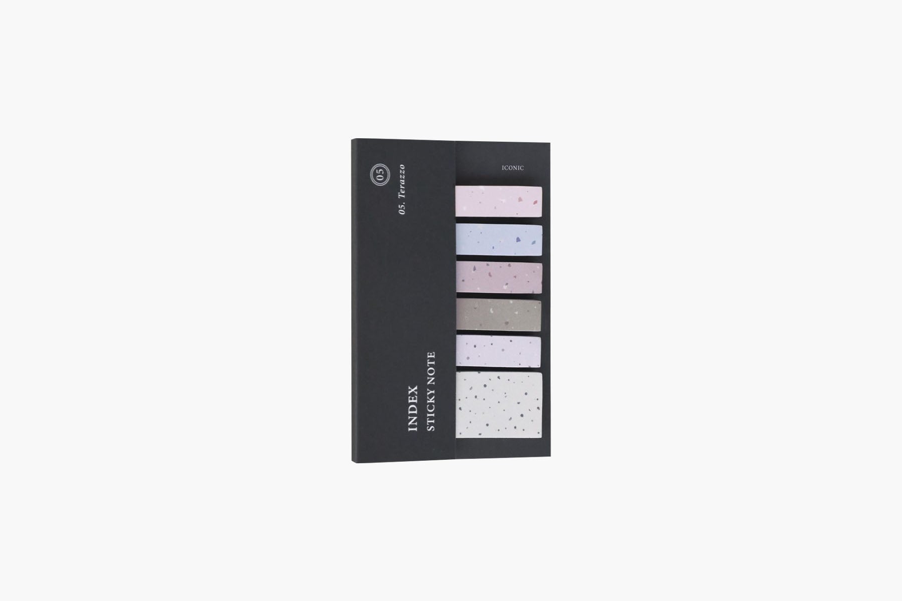 Index Sticky Bookmarks – Terrazzo, Iconic, stationery design
