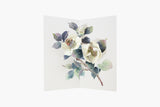 Pop-up Greeting Card – White Camellia, UWP Luxe, stationery design