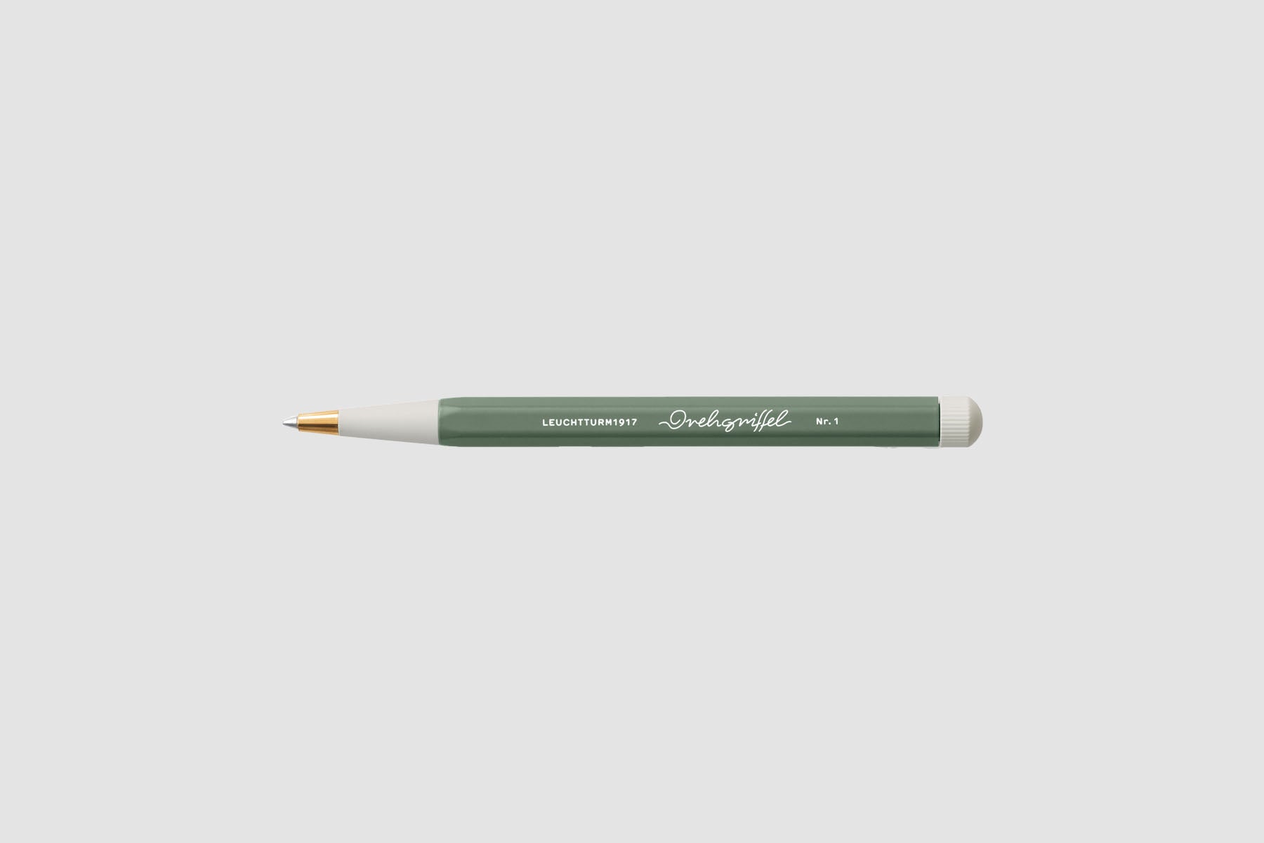 Drehgriffel Gel Ink Ballpoint Pen – Olive, Leuchtturm1917, designer's stationery, home office