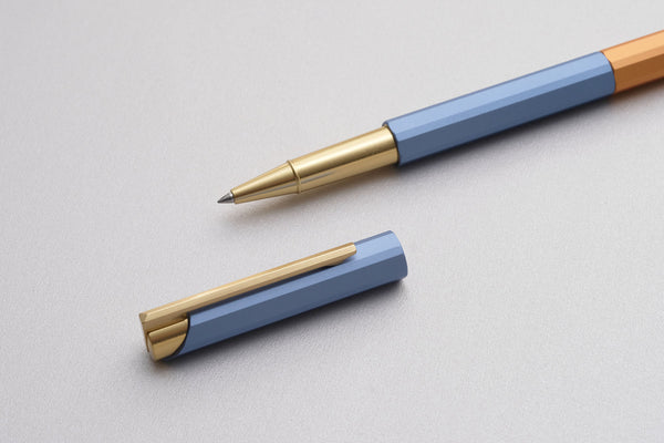 YSTUDIO Glamour Evolve Bihex Rollerball Pen – Blue Gin, ystudio, stationery design
