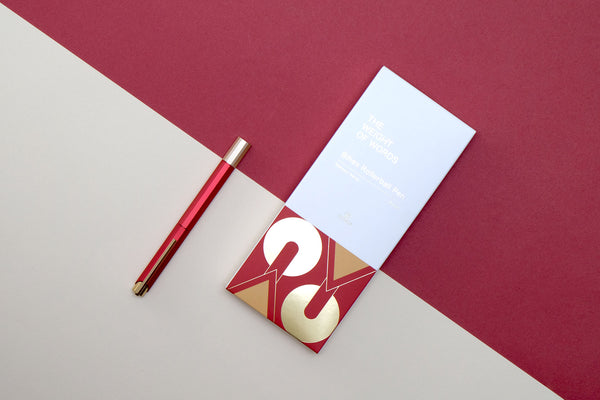 YSTUDIO Glamour Evolve Bihex Rollerball Pen – Marsala, ystudio, stationery design