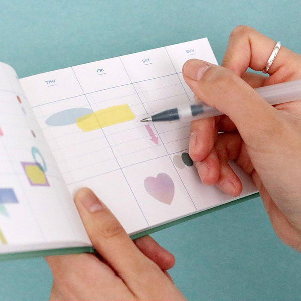 Undated Weekly Planner 6 Months, ICONIC, stationery design