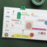 Undated Weekly Planner 6 Months, ICONIC, stationery design