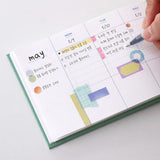 Undated Weekly Planner 6 Months, ICONIC, stationery design