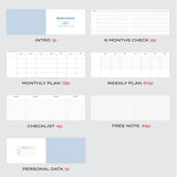Undated Weekly Planner 6 Months, ICONIC, stationery design