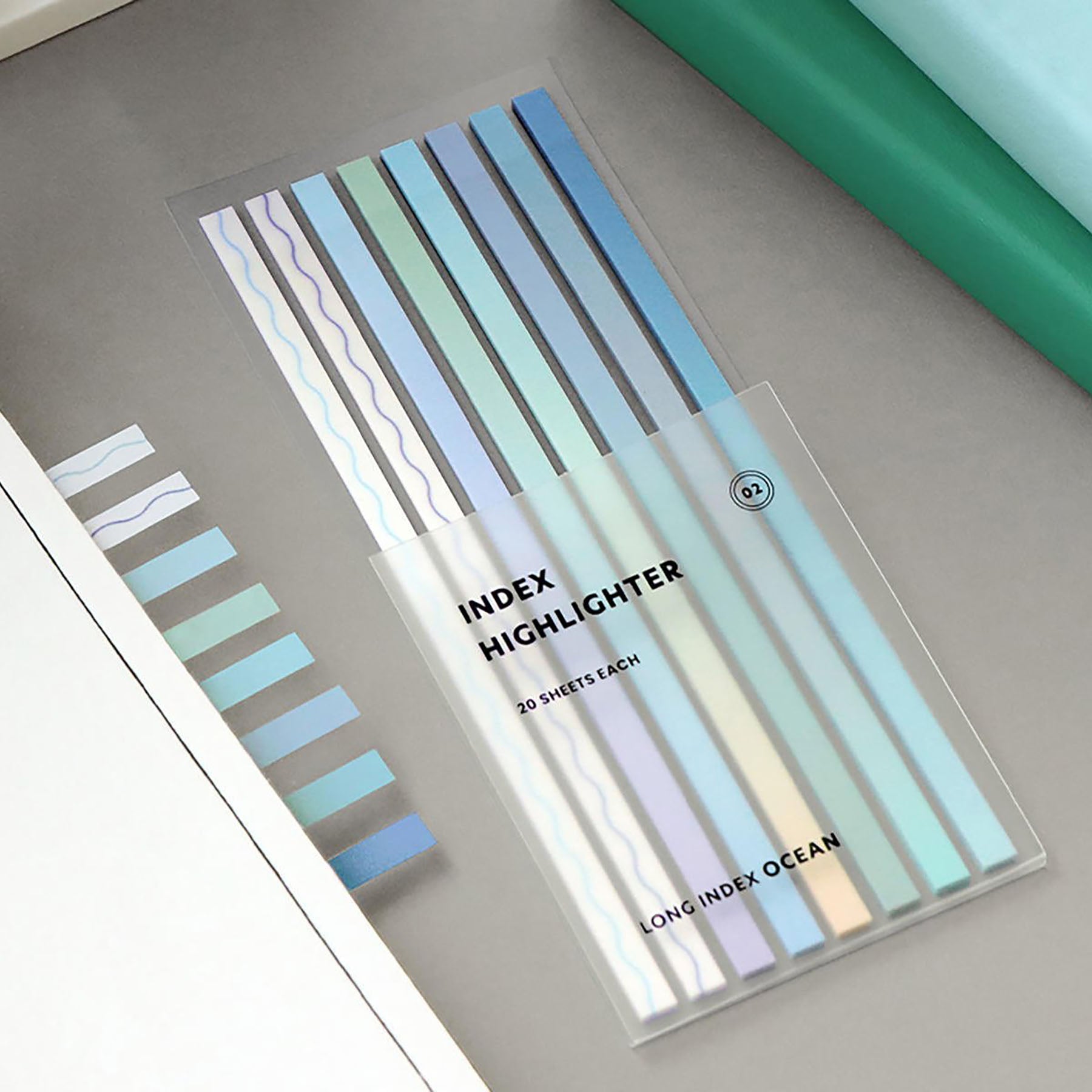 Index Sticky Bookmarks – Ocean, Iconic, stationery design