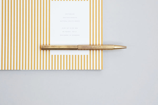 Vita Notebook – Ochre, Notem, stationery design