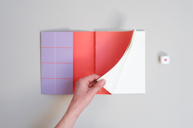 Uma Notebook – Lavender, Notem, stationery design