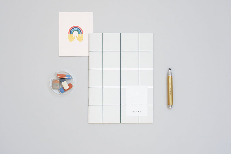 Milo Weekly Planner Book – Light Gray, Notem, stationery design