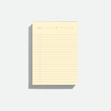 Two-in-One Detachable Sheets Notepad, Before Breakfast, home office, stationery