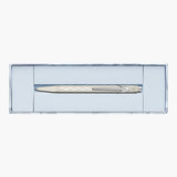 Caran d’Ache 849 Alpine Frost Aluminium Ballpoint Pen – White, Caran d'Ache, stationery design