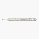 Caran d’Ache 849 Alpine Frost Aluminium Ballpoint Pen – White, Caran d'Ache, stationery design