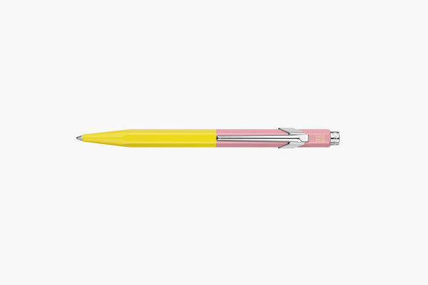 Caran d’Ache 849 Paul Smith Aluminium Ballpoint Pen – Chartreuse & Rose, Caran d'Ache, stationery design