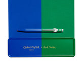 Caran d’Ache 849 Paul Smith Aluminium Ballpoint Pen – Cobalt & Emerald, Caran d'Ache, stationery design