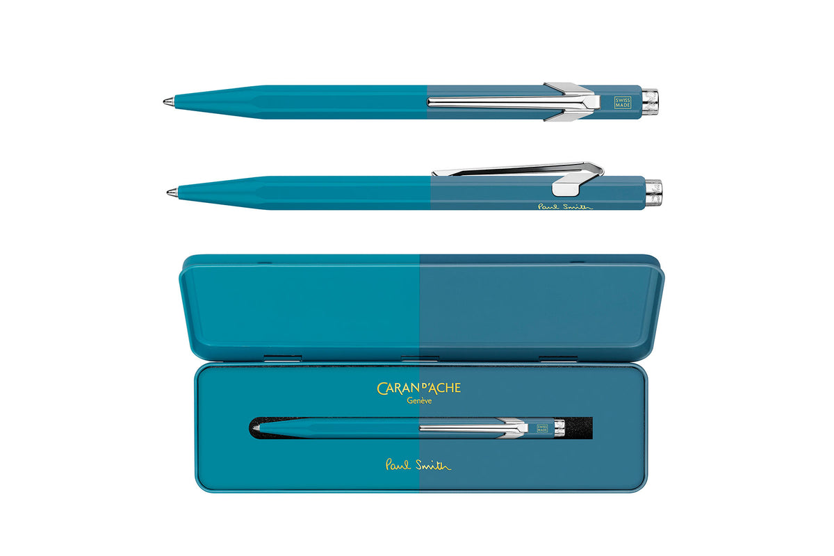 カランダッシュ849×ポールスミス　ペトロールブルー CARAN D'ACHE/カランダッシュ】カランダッシュ + ポール·スミス