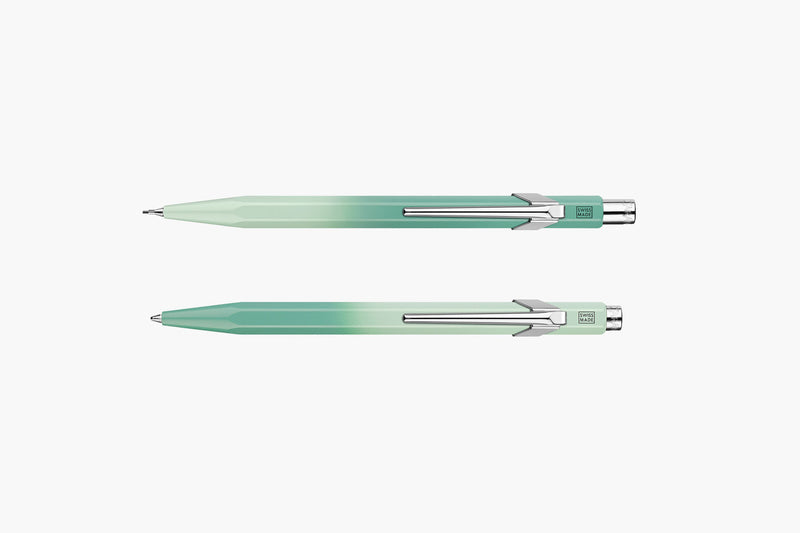 Caran dAche aluminium ballpoint pen and mechanical pencil set – Misty Forest, Caran d'Ache, stationery design