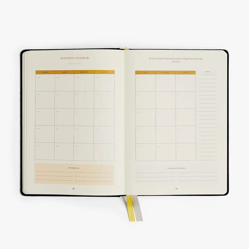 Productivity Planner - black, Intelligent Change, stationery design