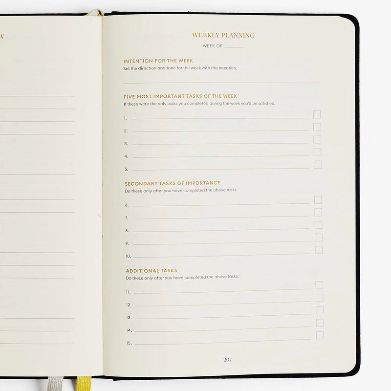 Productivity Planner - black, Intelligent Change, stationery design